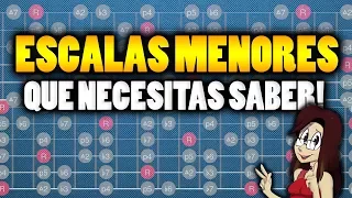 ESCALAS MENORES QUE NECESITAS SABER! | Como y donde utilizarlas!