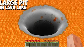 Where does lead most BIGGEST LAVA DEEP PIT in Minecraft ? UNUSUAL LAVA TUNNEL !