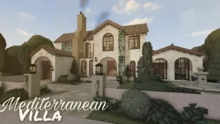 Bloxburg: Mediterranean Family Villa | Speedbuild | Part One