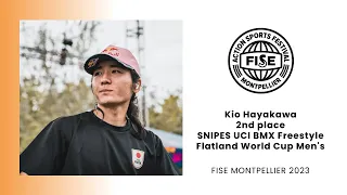 Kio Hayakawa - SNIPES UCI BMX Freestyle Flatland World Cup Men's Final 2nd Place