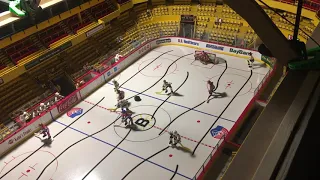 Boston Garden Table Hockey game action