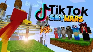 the TIK TOK WARS !! : Minecraft Skywars