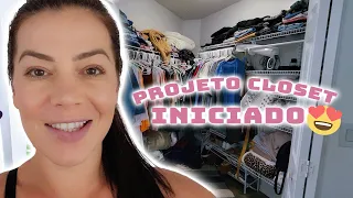 COMEÇAMOS UM NOVO PROJETO 😁AGORA SERÁ NO NOSSO CLOSET VAI FICAR LINDO