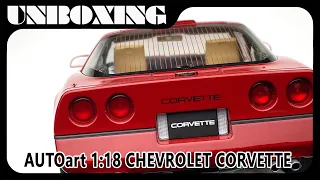 CHEVROLET CORVETTE C4  / 1:18 AUTOart car model / unboxing