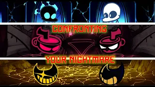 NIGHTMARES VS OGS! FNF: Confronting Yourself But It's Indie Cross Characters [MOD SHOWCASE] [FC]
