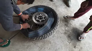 How to repair puncture : rear wheel - RE Himalayan BS6.