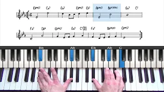 "Over the Rainbow" - Jazz Piano Tutorial For Beginners