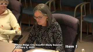 Wheat Ridge City Council Study Session 2-5-24