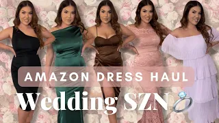 AMAZON Wedding Guest Dress Haul under $50! (Formal & Cocktail Dress Try-On Haul) || Liz Thul || 2022