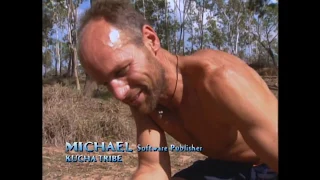 Survivor Australian Outback Mike kills a pig