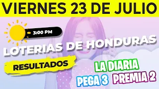 Sorteo 3PM Loto Honduras, La Diaria, Pega 3, Premia 2, Viernes 23 de Julio del 2021 | Ganador 😱🤑💰💵