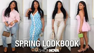 GROWN/ CLASSY SPRING LOOKBOOK 💅🏽🌷☀️ft. FASHION NOVA