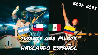 twenty one pilots speaking spanish (compilation)