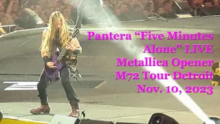 Pantera Five Minutes Alone Live Detroit Metallica Opener M72 Tour Nov 10 2023