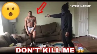 CRAZY HOME ROBBERY PRANK ON FRIEND | HE ALMOST CALLED 911 |