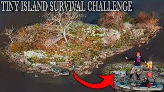 Tiny Island Survival Challenge / No Food, No Water, No Shelter Building Resources / Solo survival