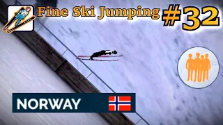 Fine Ski Jumping #32 - Drużynówka Na Mamucie [Vikersund HS240]