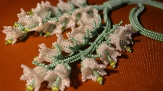 Harness of beads.  Set To "Lilies."  Beadwork.  Master class