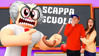 SCAPPA DALLA NUOVA SCUOLA!! IL MAESTRO È PAZZO!! NUOVA ESCAPE ROOM SCUOLA ROBLOX!