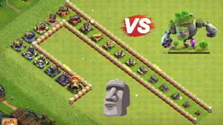 Mountain Golem Vs Every Level Cannon |wait For End |#clashofclans