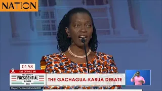 FULL SECOND-TIER: Deputy Presidential debate - Martha Karua Vs Rigathi Gachagua