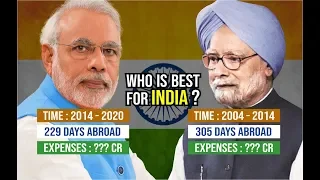 Modi vs Manmohan Foreign Visit Comparison with Proof || Expenses, FDI, Economy, Diplomacy etc