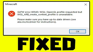 How to FIX OPENGL Error 65543 in Minecraft/TLauncher