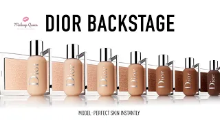 Shade Guide of Dior Backstage Foundation for All Skin Tones 2021 MQ Makeup Queen