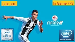 FIFA 19 with in game FPS on intel UHD 620