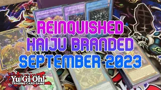 Relinquished Kaiju Branded Deck Profile September 2023 TCG Yu-Gi-Oh!