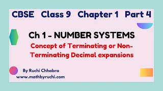 Class 9 Maths Chapter 1 Number Systems|How to find terminating or Non-Terminating Decimal expansion