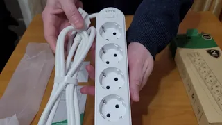 Розпакування подовжувач RZTK  Power Strip 5+3 USB-A White з магазину Розетка