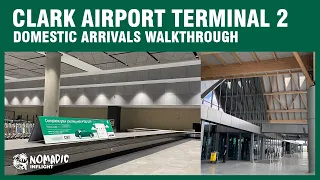 CLARK AIRPORT TERMINAL 2 | Domestic Arrivals | Walkthrough