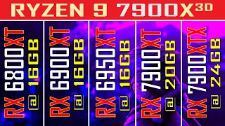 RX 7900XTX vs RX 7900XT vs RX 6950XT vs RX 6900XT vs RX 6800XT || NEEW DRIVER ||