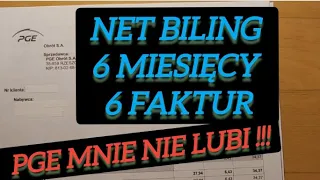 6 faktur za pełne 6 miesięcy net biling rozliczenie miesięczne prosument sierpień #łapmysłońce