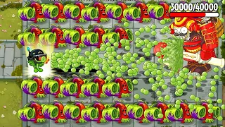 PvZ 2 Challenge - 100 Plant Level 1 Vs Heian Gargantuar 40000 HP - Who will Win ?