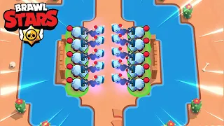 NOVO MINI-GAME 10 NANIS NA MESMA PARTIDA DO BRAWL STARS!! INCRÍVEL!!