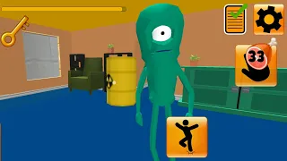 Plankton Gang Secret Sponge's Neighbor Escape 3D | Level 1 | Gameplay