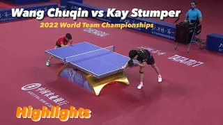 Wang Chuqin 王楚钦 vs Kay Stumper | 2022 World Team Championships (MT-Final) Highlights