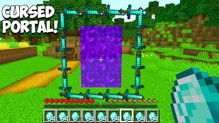 I FOUND CURSED DIAMOND SWORT PORTAL IN MINECRAFT.Strange portal in minecraft!!