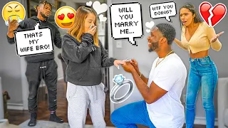 ASKING ANOTHER GIRL TO MARRY ME IN FRONT OF MY GIRLFRIEND *SHE SNAPS*