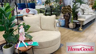 HOMEGOODS FURNITURE SOFAS ARMCHAIRS TABLES CONSOLES DECOR SHOP WITH ME SHOPPING STORE WALK THROUGH