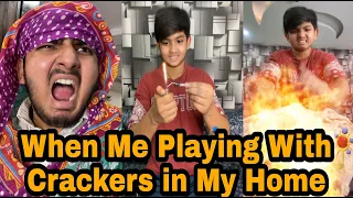 When Me Playing With Crackers in My Home | Chimkandi | Chimkandi New Video | Atif Fc | #shorts