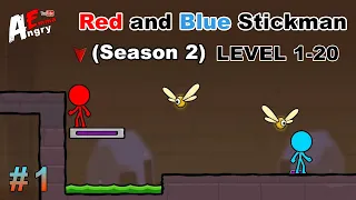 Red and Blue Stickman : Season 2 - Gameplay #1 level 1-20 (Android)