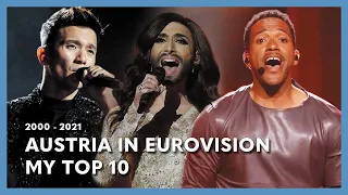 Austria in Eurovision - My Top 10 (2000 - 2021)