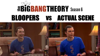 The Big Bang Theory Season 6 | Bloopers vs Actual Scene