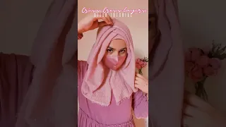 Criss cross layers Hijab Tutorial 🦋 #shorts #hijab #viral