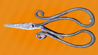 scissors) Blacksmithing -making a pair of scissors