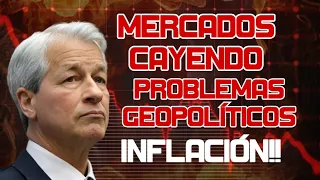 Mercados Caen por TENCIONES Geopolítica, Inflación! Precio del Petróleo y Oro se Disparan