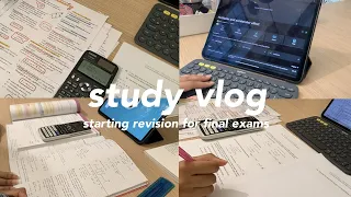 Study vlog | Starting revision for final exams, waking up at 4:45am and a Korean study planner